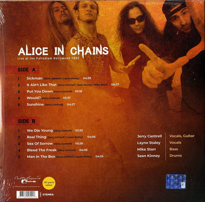 Alice In Chains - Live At The Palladium Hollywood, 1992 (Import, Broadcast Recordings) (LP) - Joco Records