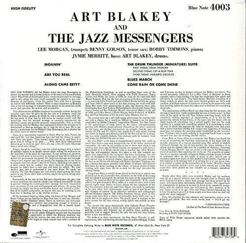 Art Blakey & The Jaz - Moanin' (Remastered, 180 Gram) (LP) - Joco Records