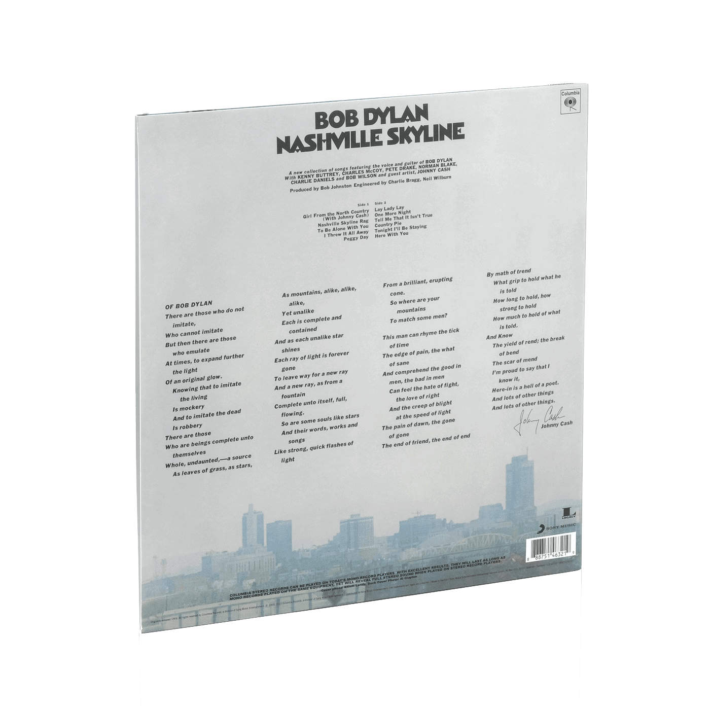Bob Dylan - Nashville Skyline (Remastered, 180 Gram) (LP) - Joco Records