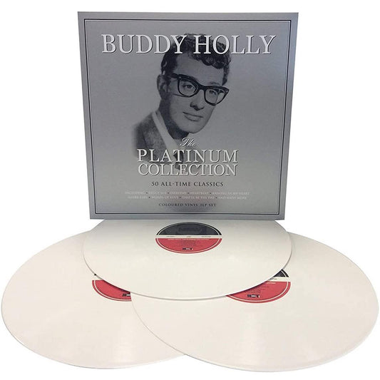 Buddy Holly - The Platinum Collection (Limited Edition, White Color Vinyl) (3 LP) - Joco Records