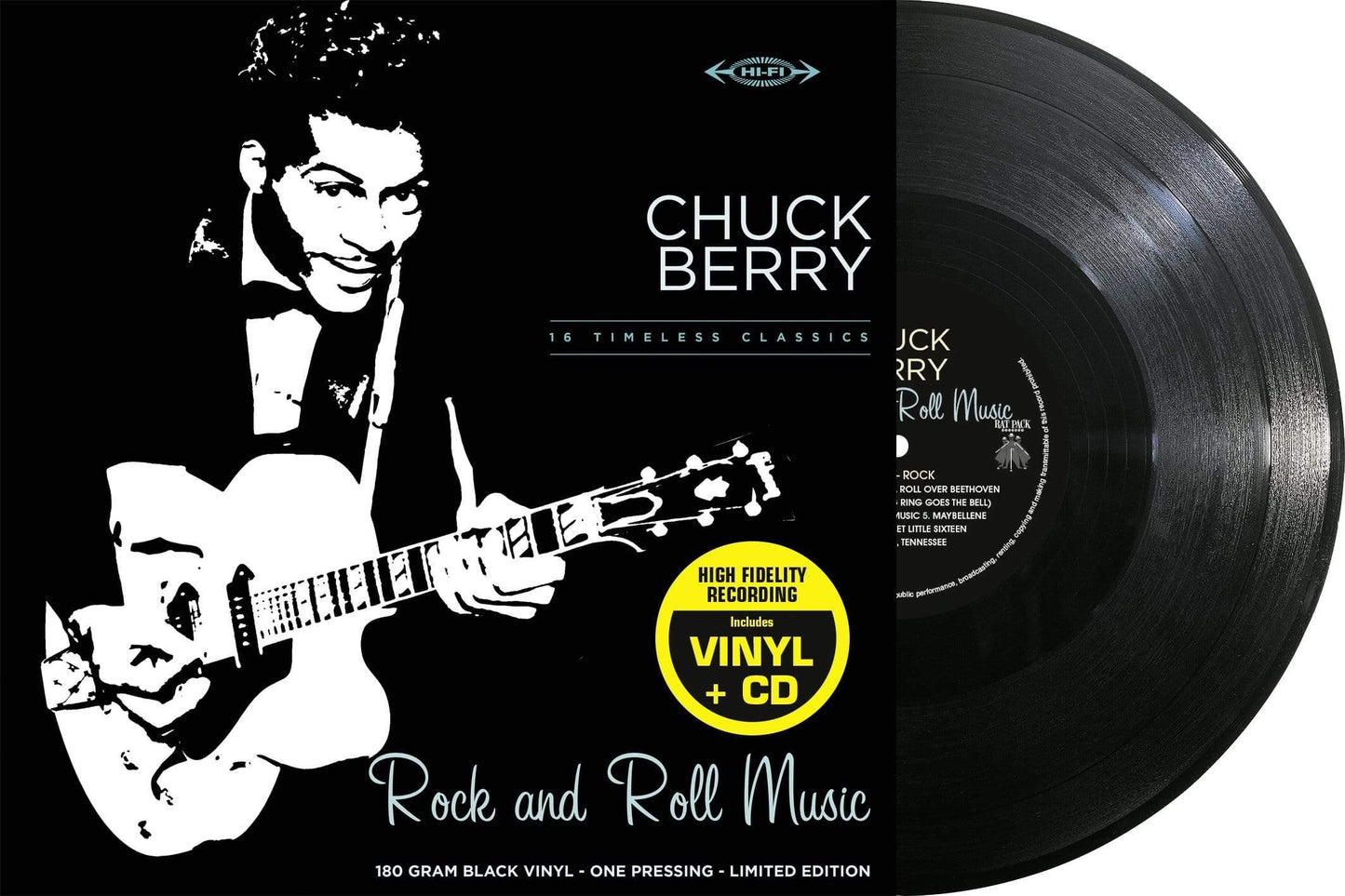Chuck Berry - 33 Tours - Rock And Roll Music (Black Vinyl + Cd) - Joco Records