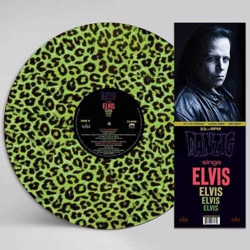 Danzig - Sings Elvis - A Gorgeous Green Leopard Picture Disc Vinyl (Green, Picture Disc Vinyl Lp) - Joco Records