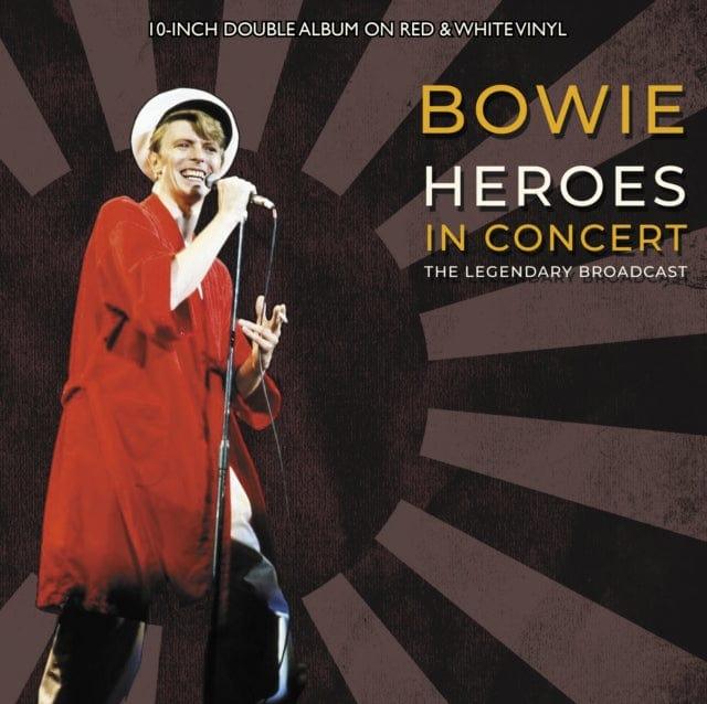 David Bowie - Heroes In Concert (10" Red & White Vinyl, Limited Edition, Numbered, 2 LP) - Joco Records