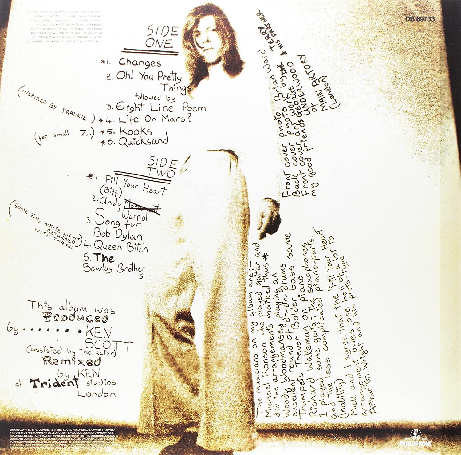 David Bowie - Hunky Dory (Remastered, 180 Gram) (LP) - Joco Records