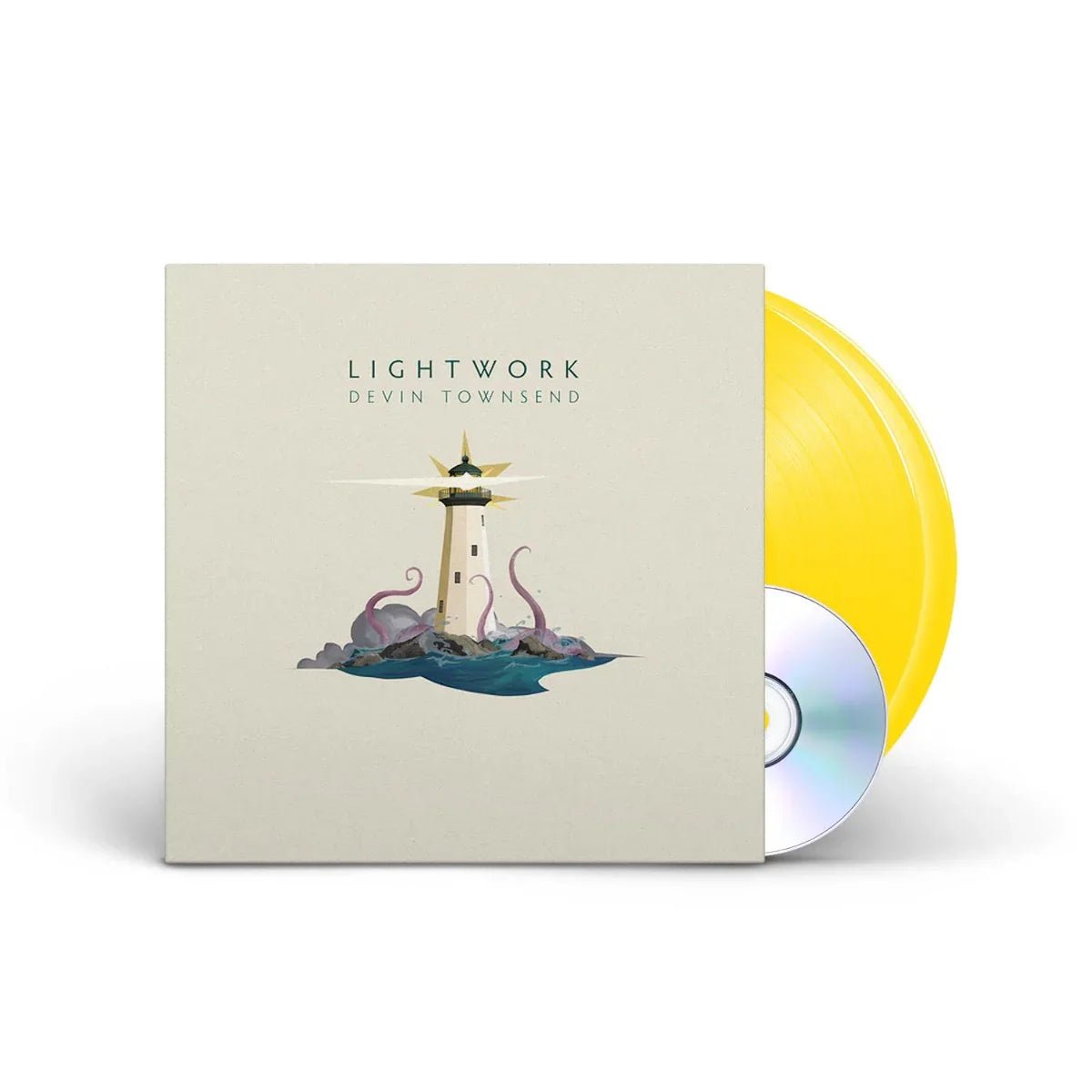 Devin Townsend - Lightwork (Indie Exclusive, Yellow Vinyl, 180 Gram, Gatefold LP Jacket, Booklet, Bonus Cd) (2 LP) - Joco Records