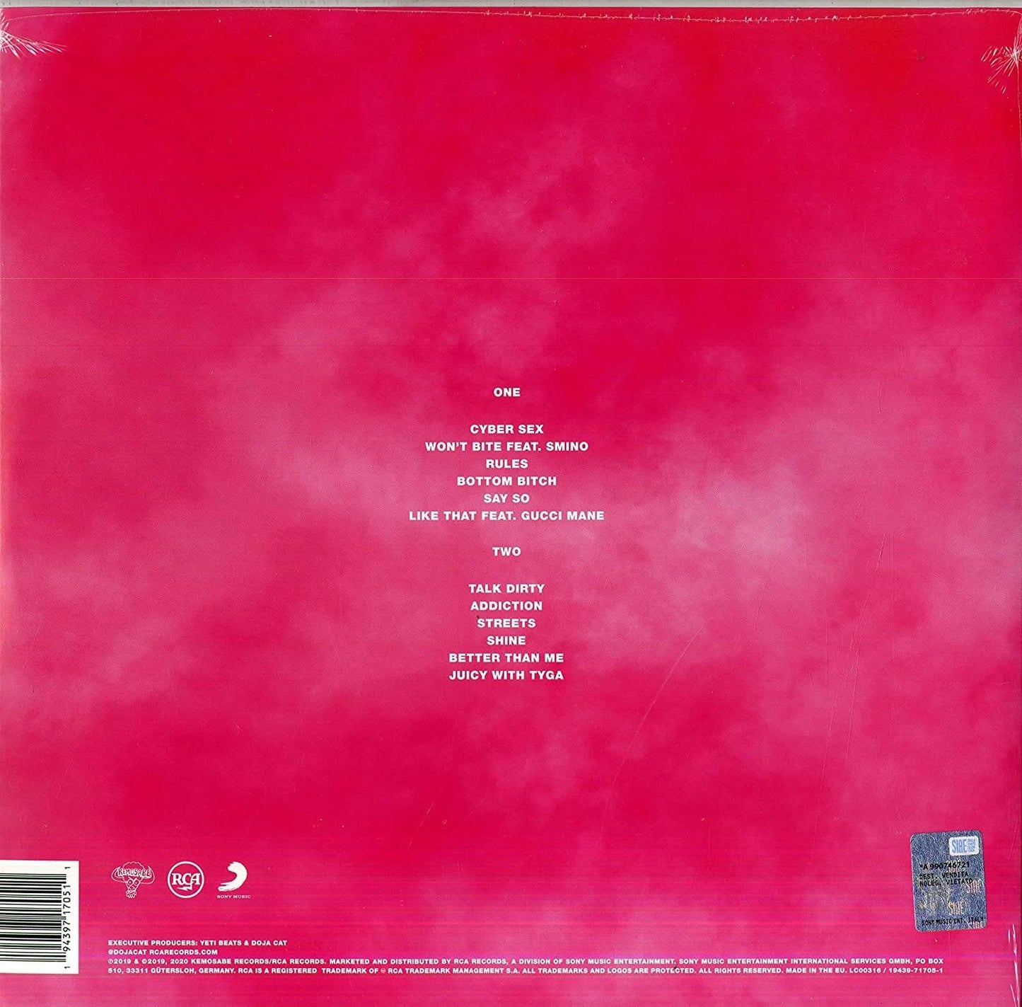 Doja Cat - Hot Pink (Explicit) (Limited Edition, 150 Gram, Pink Vinyl) (LP) - Joco Records