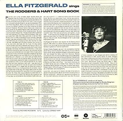 Ella Fitzgerald - Ella Fitzgerald Sings The Rodgers & Hart Song Book (Gatefold LP Jacket, Limited Edition, 180 Gram Vinyl) (Import) (2 LP) - Joco Records