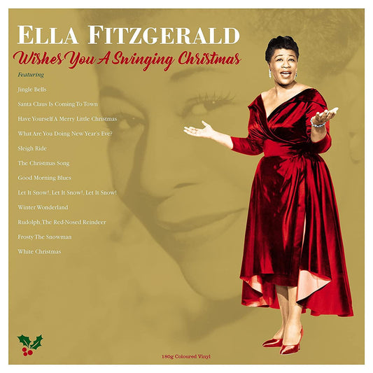 Ella Fitzgerald - Wishes You A Swinging Christmas (Limited Edition Import, 180 Gram, Gold Vinyl) (LP) - Joco Records