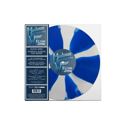 Elton John - Madman Across The Water: 50th Anniversary (Limited Edition, Blue & White Propeller Color Vinyl) - Joco Records