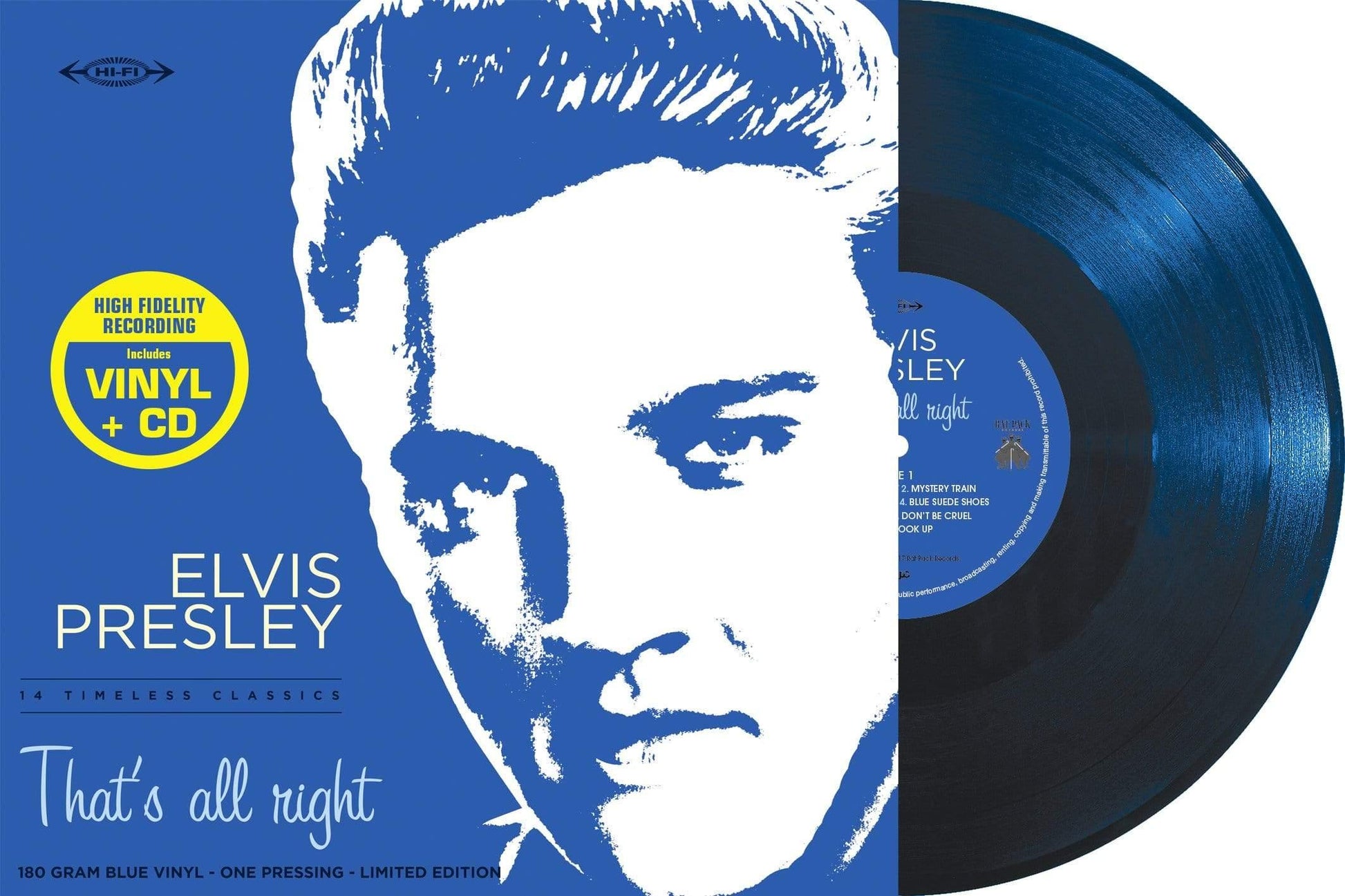 Elvis Presley - 33 Tours - That's All Right (Blue Vinyl + Cd) - Joco Records