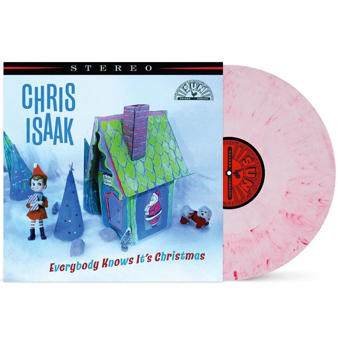 Chris Isaak - Everybody Knows It's Christmas (Limited Edition, Candy Floss Vinyl) (LP) - Joco Records