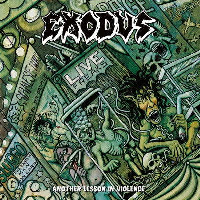 Exodus - Another Lesson In Violence (Limited Edition, 180 Gram Vinyl, Color Vinyl, Yellow & Black Marble) (Import) (2 LP) - Joco Records