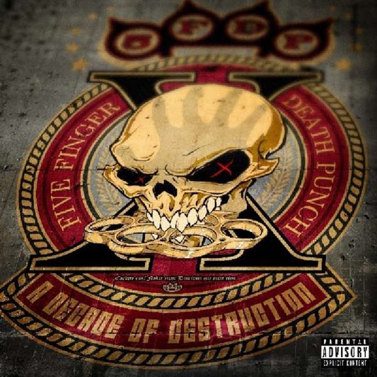 Five Finger Death Punch - A Decade Of Destruction (Explicit Content) (Crimson Red, Limited Edition, Gatefold LP Jacket) (2 LP) - Joco Records