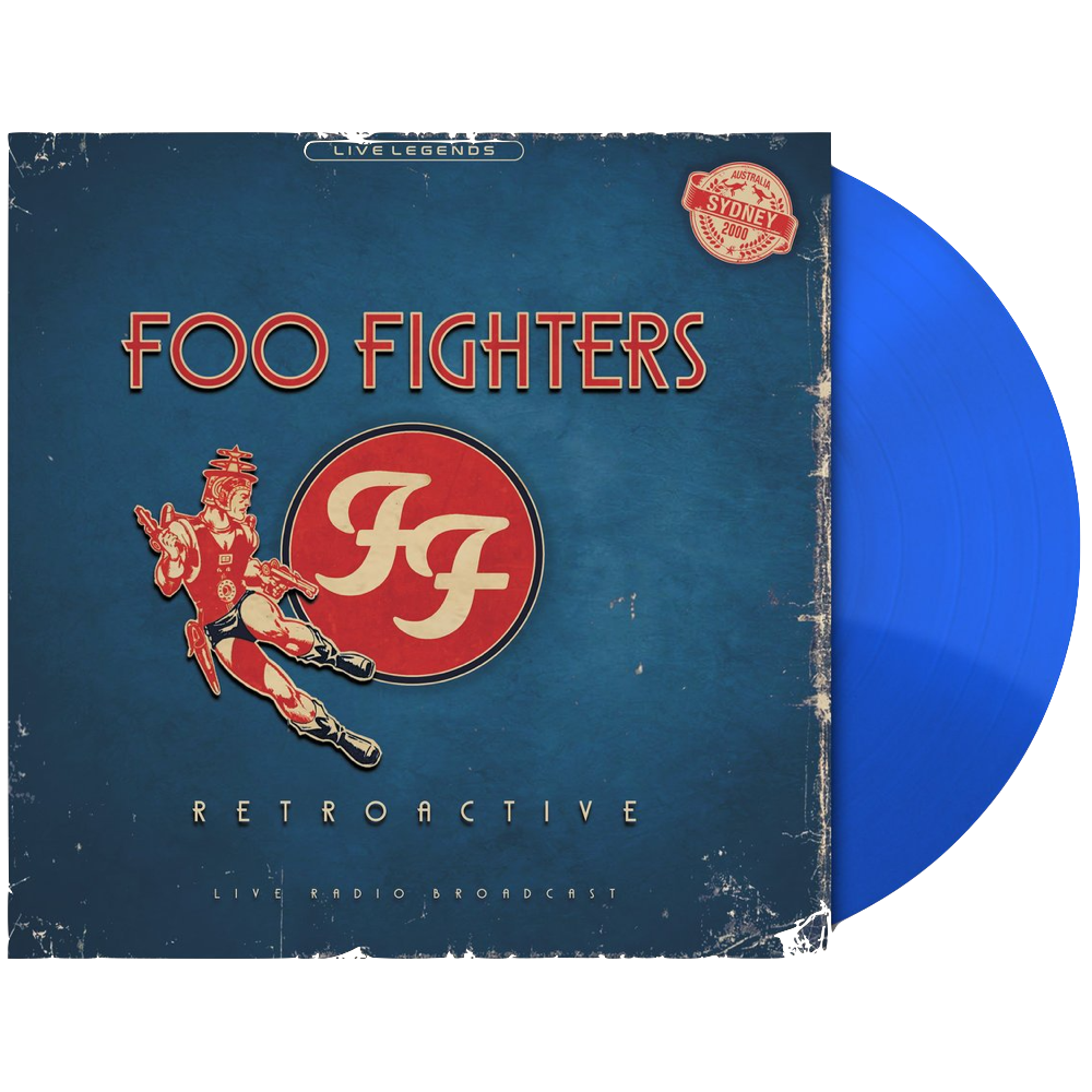 Foo Fighters - Retroactive - Sydney, Australia Live Broadcast (Limited Edition Import, Blue Vinyl) (LP) - Joco Records