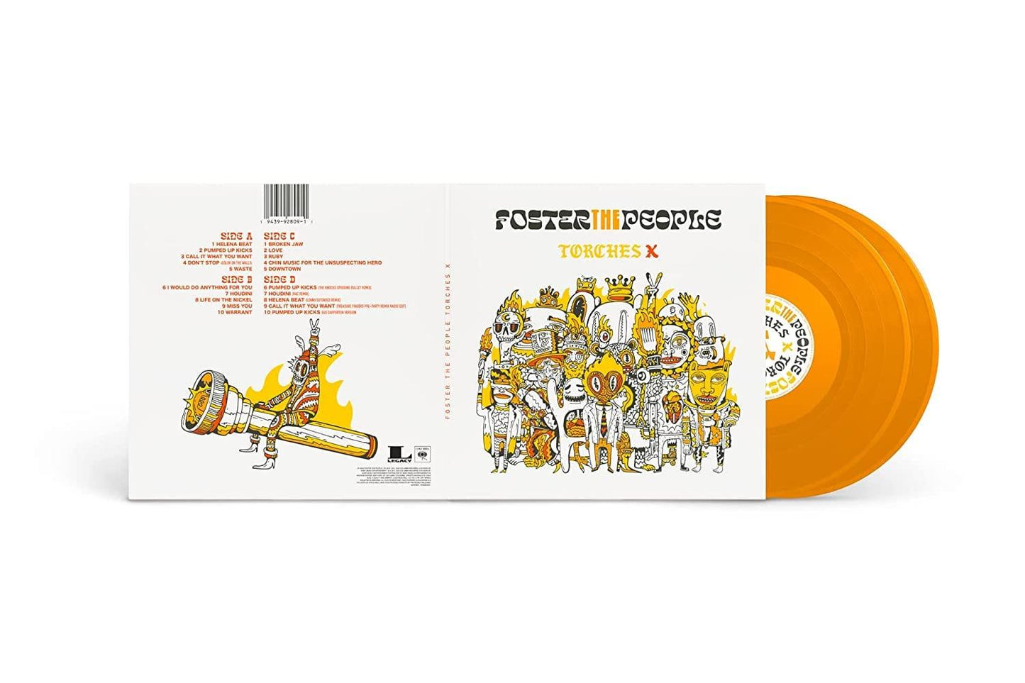 Foster The People - Torches X (Limited, Deluxe Edition, Gatefold, Orange Vinyl) (2 LP) - Joco Records