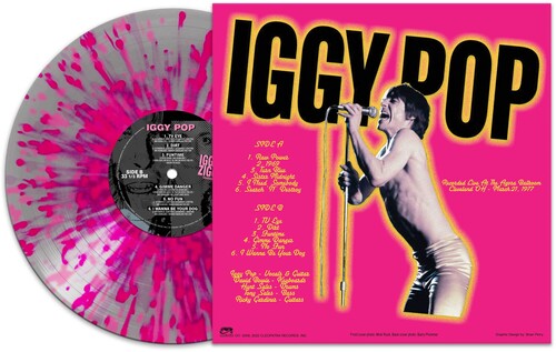 Iggy Pop - Iggy & Ziggy - Cleveland '77 - Silver/ pink Splatter (Vinyl) - Joco Records