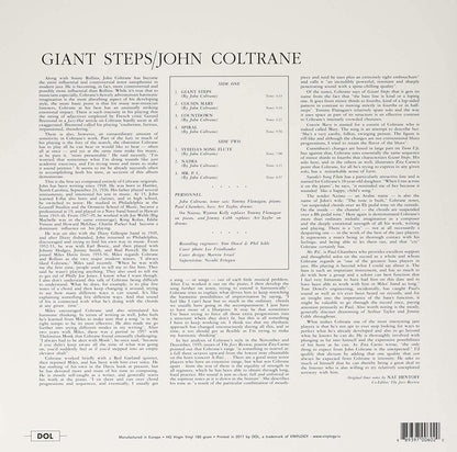 John Coltrane - Giant Steps (Limited Edition, Remastered, 180 Gram, Blue Vinyl) (LP) - Joco Records