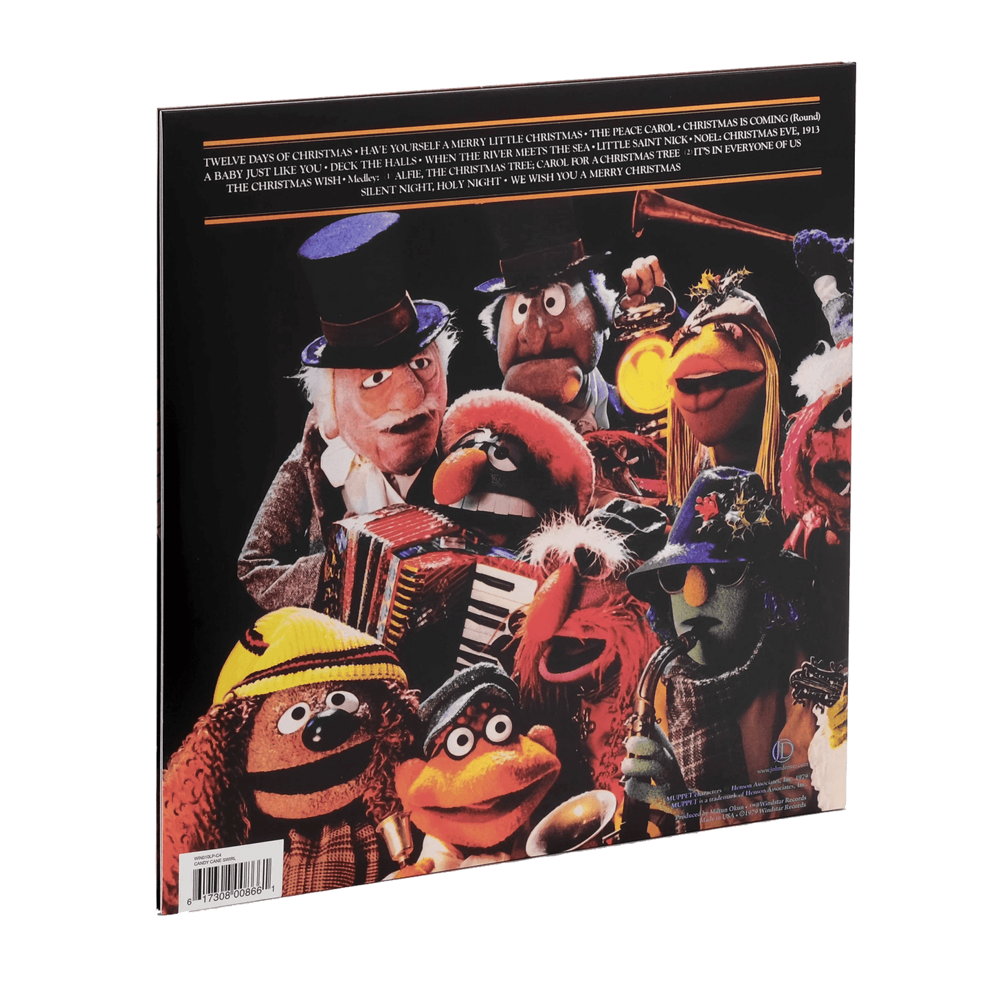 John Denver & The Muppets - A Christmas Together (Limited Edition, Indie Exclusive, Candy Cane Swirl Vinyl) (LP) - Joco Records