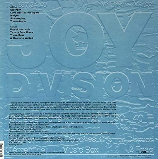 Joy Division - Live At Les Bains Douches, Paris December 18, 1979 (Limited Import, 180 Gram) (LP) - Joco Records