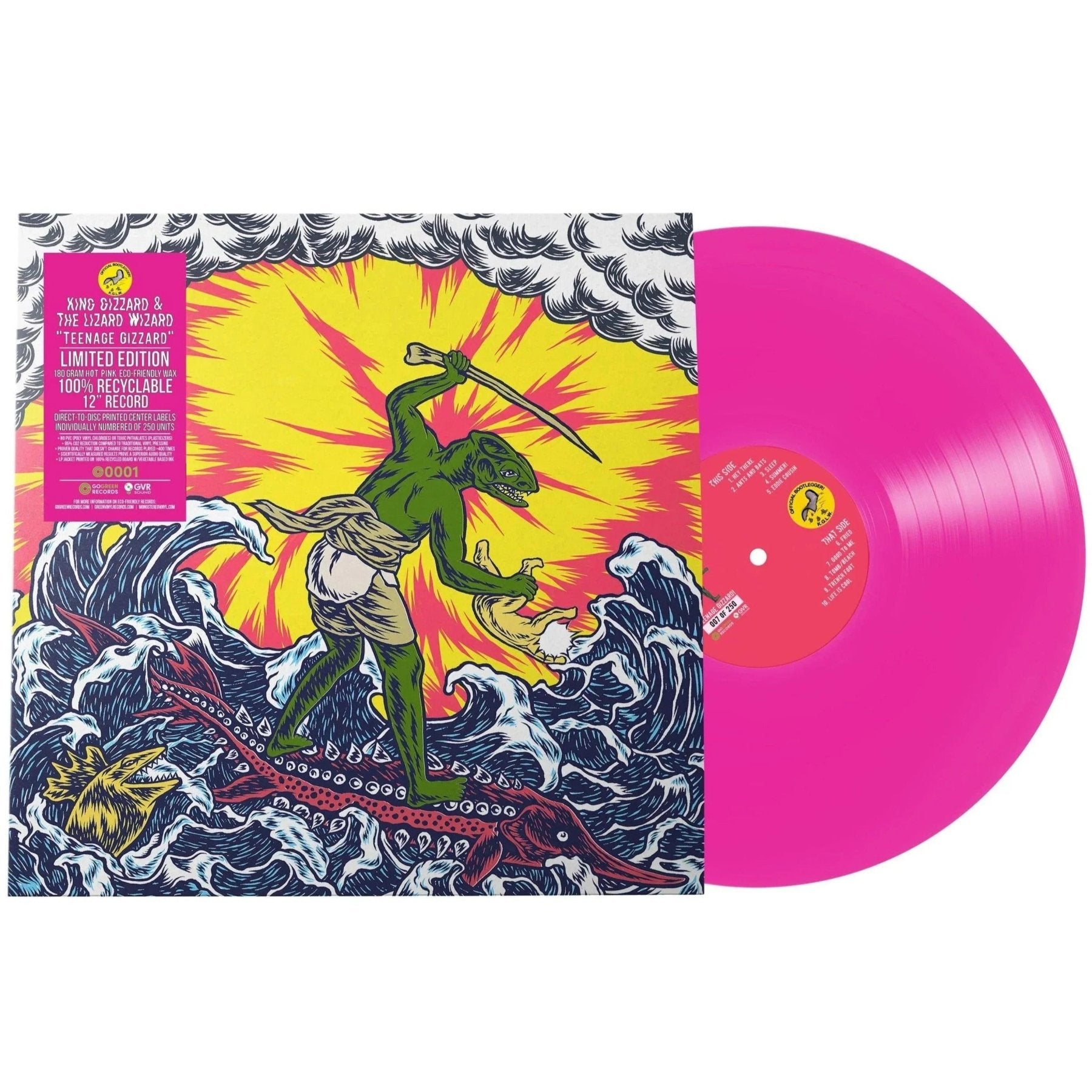 King Gizzard & The Lizard Wizard - Teenage Gizzard (Exclusive, Eco-Friendly & Recyclable, 180 Gram, Hot Pink Vinyl) (LP) - Joco Records