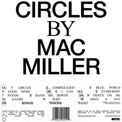 Mac Miller - Circles (Limited, Poster, Clear Vinyl) (2 LP) - Joco Records