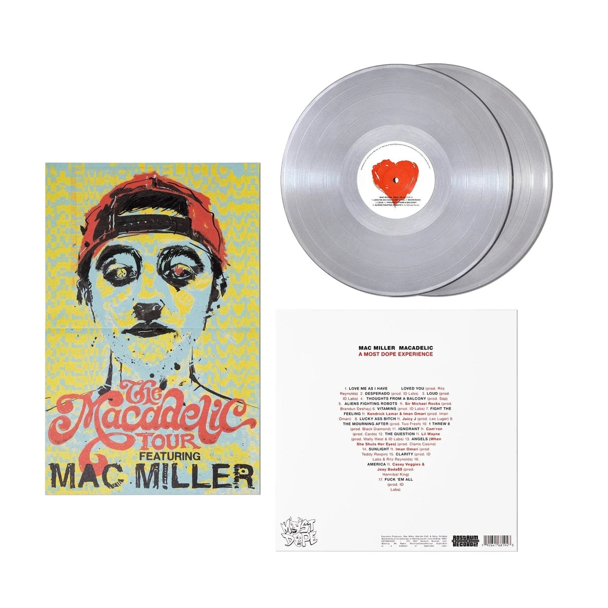 Mac Miller - Macadelic (10th Anniversary) (Silver Vinyl) (2 LP) - Joco Records