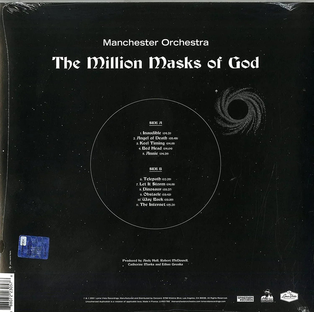 Manchester Orchestra - The Million Masks Of God (Limited Edition, Light Blue Vinyl) (LP) - Joco Records