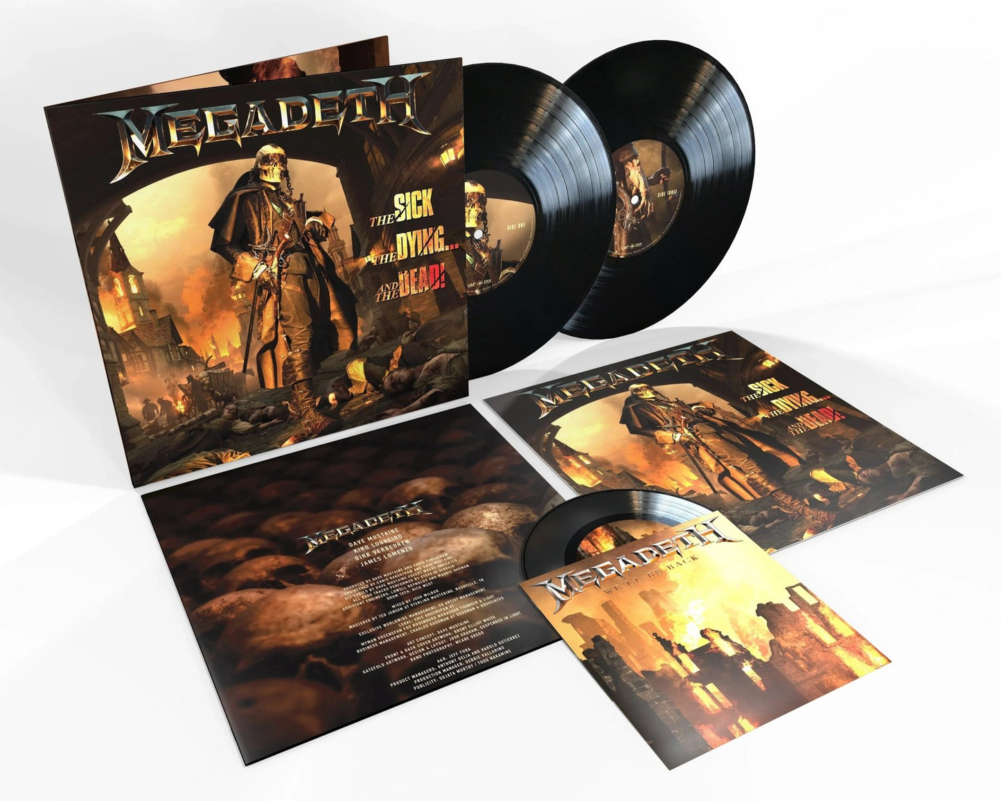 Megadeth - The Sick, The Dying… And The Dead! (Deluxe 2 LP & 7" Single) (3 LP) - Joco Records