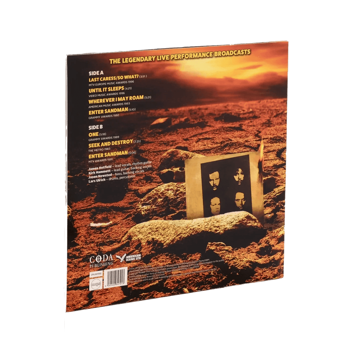 Metallica - Exit Sandman (Limited Import, Live Performance Broadcasts, Sand Vinyl) (LP) - Joco Records