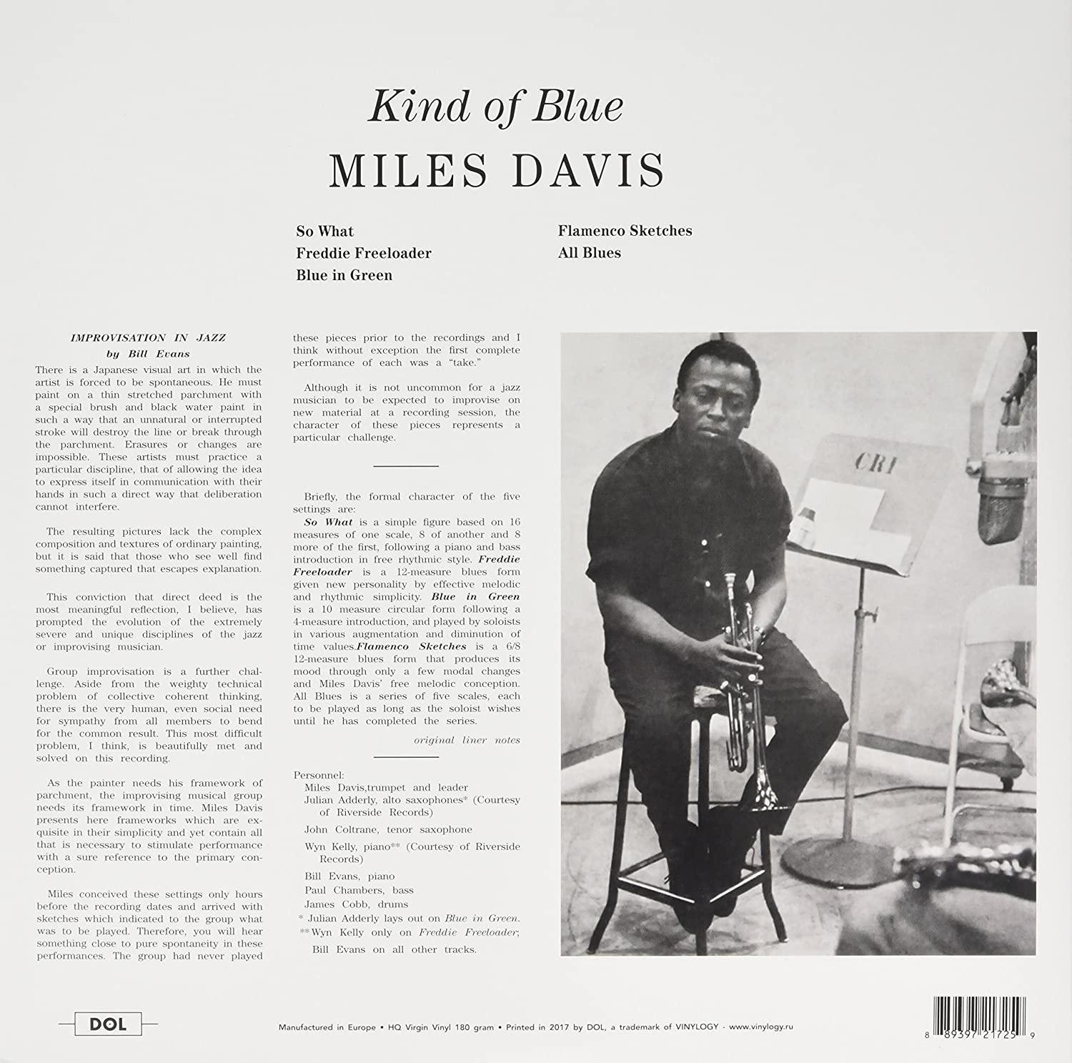 Miles Davis - Kind Of Blue (Special Edition, Deluxe Gatefold, 180 Gram) (LP) - Joco Records