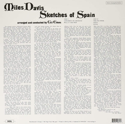 Miles Davis - Sketches Of Spain (Limited Edition, 180 Gram, Blue Vinyl) (LP) - Joco Records