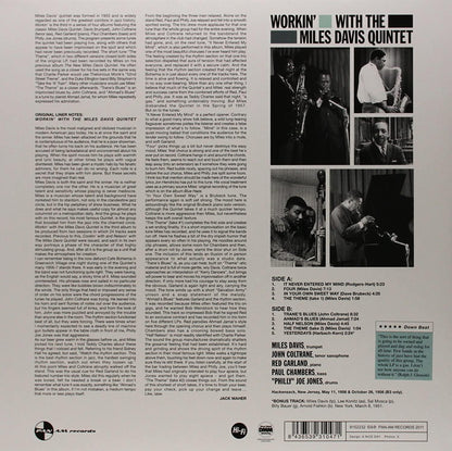 Miles Davis - Workin' With The Miles Davis Quintet (Import, 180 Gram) (LP) - Joco Records