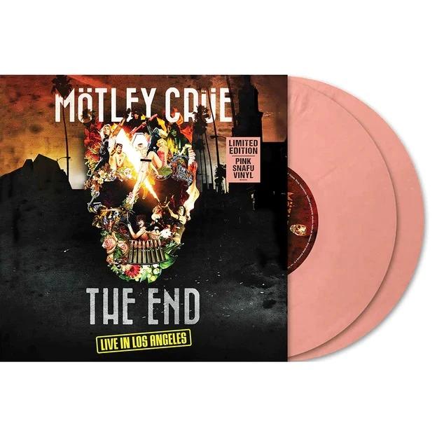 Motley Crue - The End: Live In Los Angeles (Limited Edition, Pink Snafu Color Vinyl) (2 LP) - Joco Records