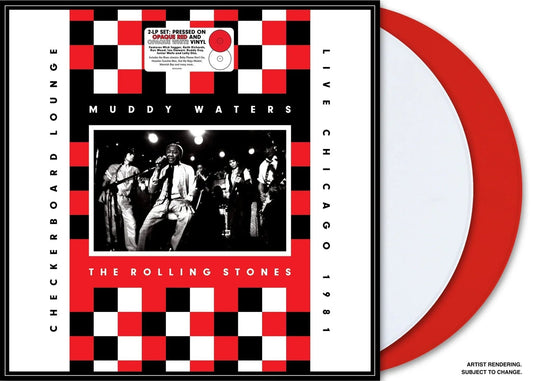 Muddy Waters/Rolling Stones - Live At Checkerboard Lounge Chicago 1981 (Opaque Red & White Vinyl) (2 LP) - Joco Records
