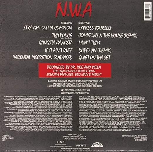N.W.A. - Straight Outta Compton (Explicit, Remastered) (LP) - Joco Records