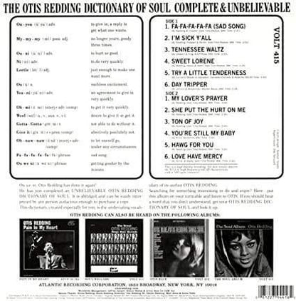 Otis Redding - Complete & Unbelievable...The Otis Redding Dictionary Of Soul (2 (Vinyl) - Joco Records