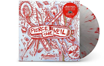 Pierce the Veil - Misadventures (Indie Exclusive, Limited Edition, Color Vinyl, Red, Silver) - Joco Records