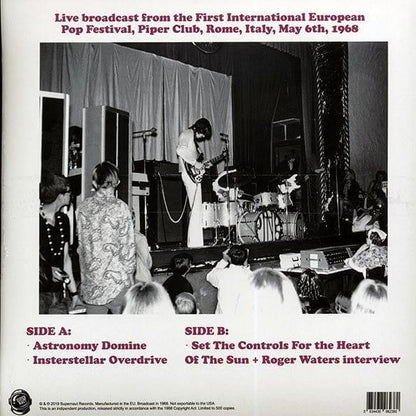 Pink Floyd - Broadcast In Rome Italy May 6Th 1968 (Limited Edition Import, Yellow Vinyl) (LP) - Joco Records