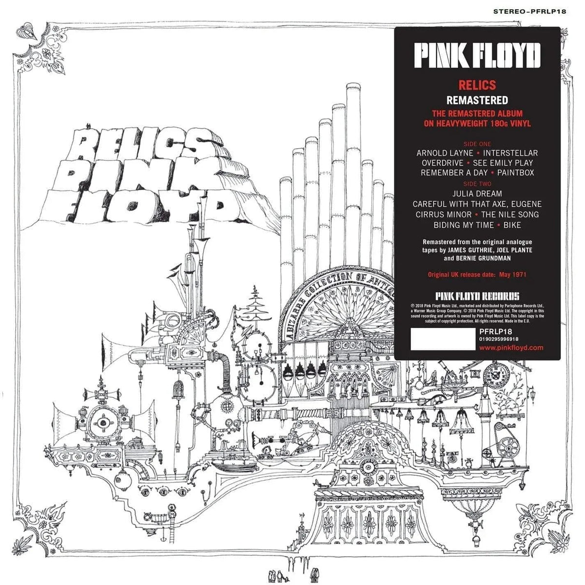 Pink Floyd - Relics (Remastered, Mono, 180 Gram) (LP) - Joco Records