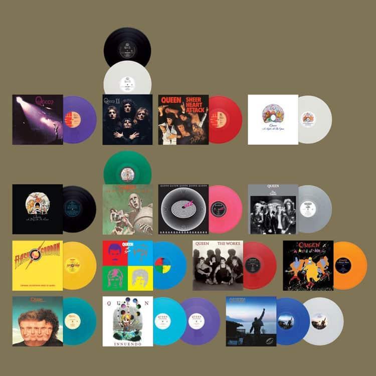 Queen: Complete Studio Box Set (Limited Edition Box Set, 180 Gram, Color Vinyl) (18 LP) - Joco Records