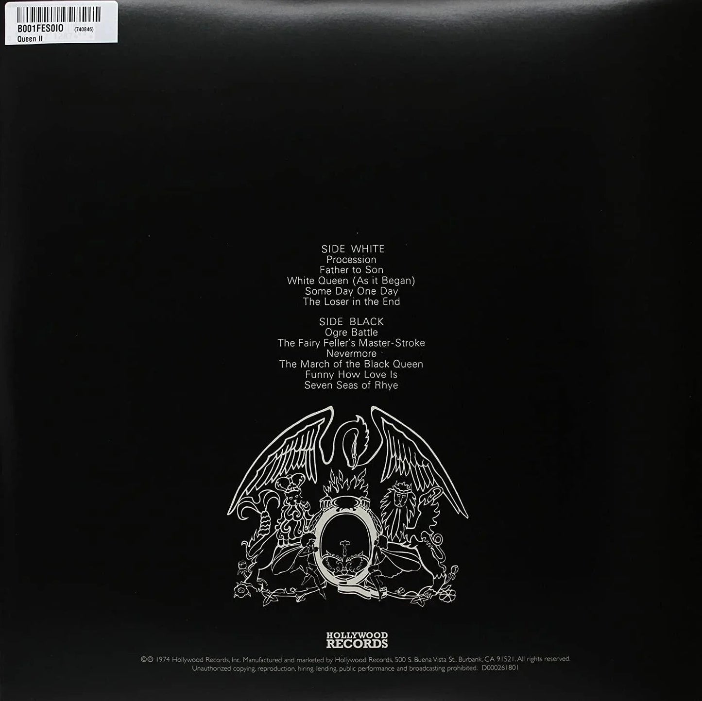Queen - Queen II (Remastered Vinyl, Gatefold, 180 Gram) (LP) - Joco Records