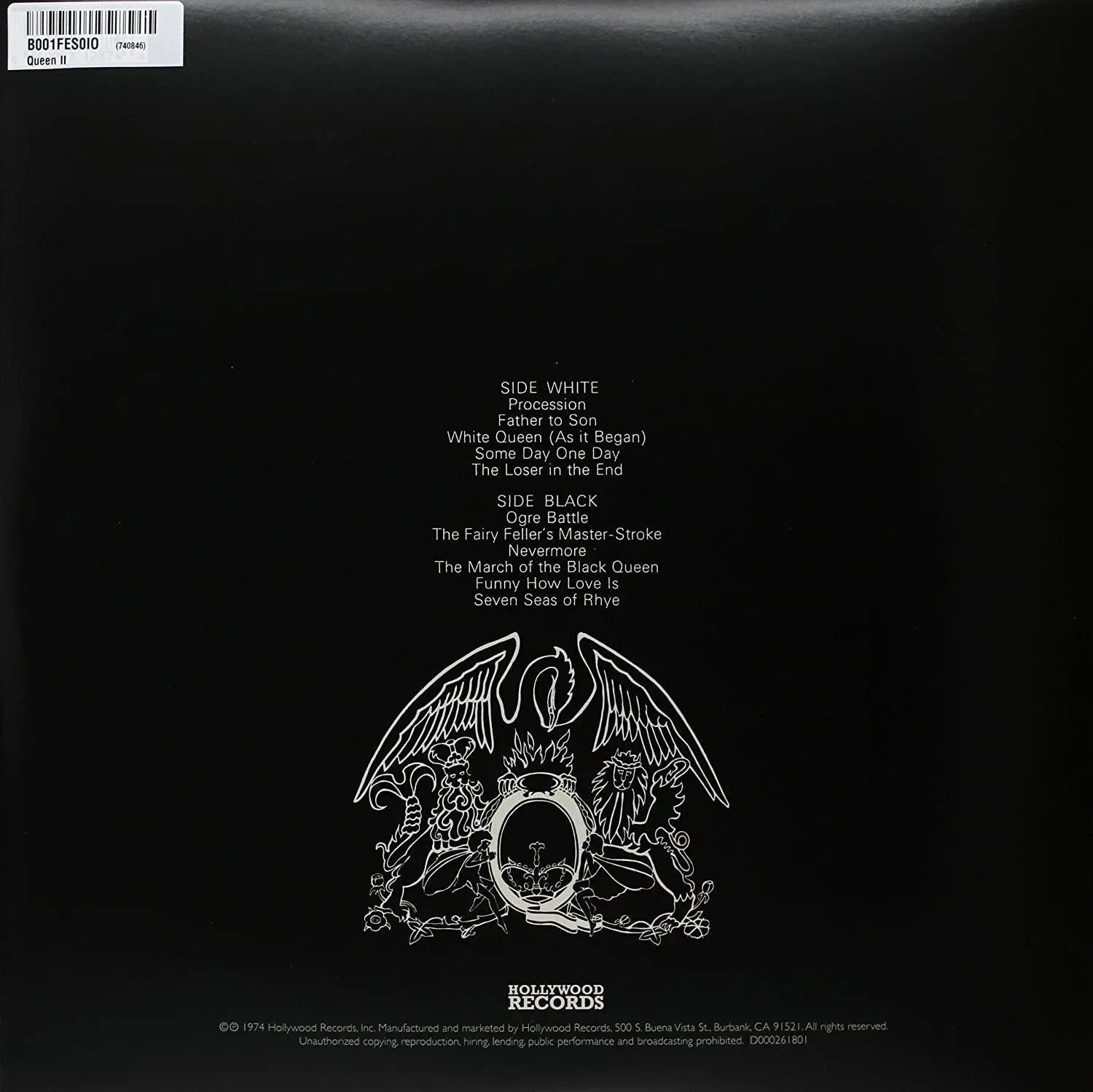 Queen - Queen II (Remastered Vinyl, Gatefold, 180 Gram) (LP) - Joco Records