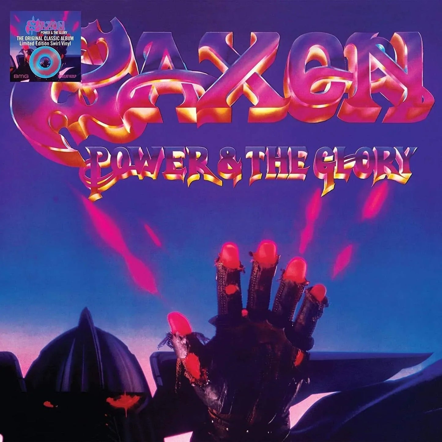 Saxon - Power & The Glory (Limited Edition, Blue & Purple Swirl Vinyl) (LP) - Joco Records