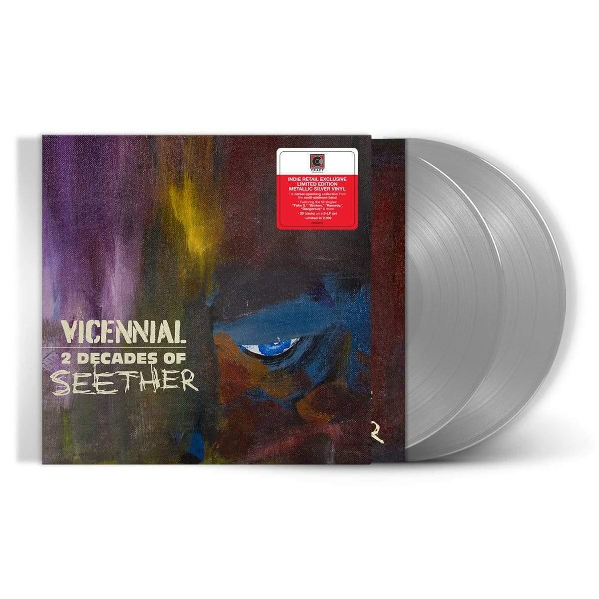 Seether - Vicennial - 2 Decades Of Seether (Metallic Silver 2 LP) - Joco Records
