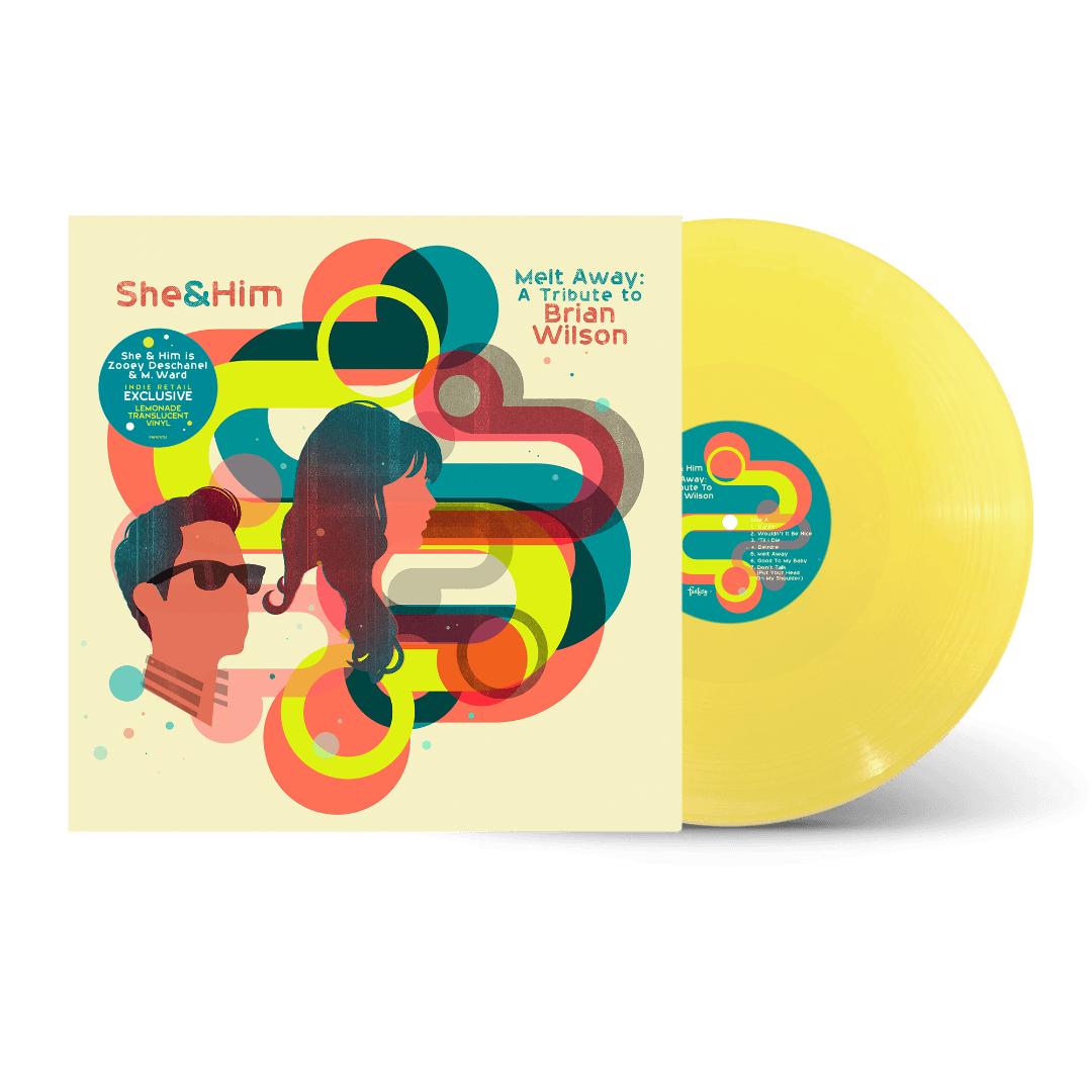She & Him - Melt Away: A Tribute To Brian Wilson (Limited Edition, Translucent Lemonade Color Vinyl, Indie Exclusive) - Joco Records