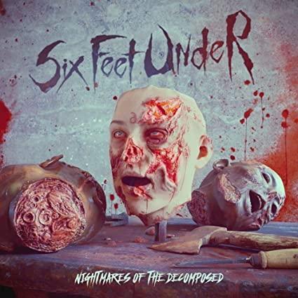 Six Feet Under - Nightmares Of The Decomposed (Limited Edition, Bloody Pale Skin Marbled Vinyl) (LP) - Joco Records