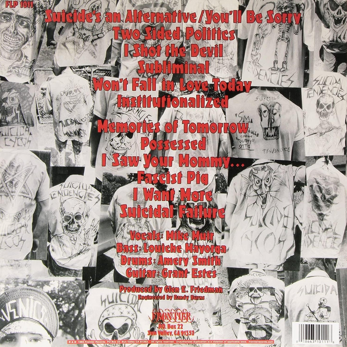 Suicidal Tendencies - Suicidal Tendencies (Limited Edition, Random Color Vinyl) (LP) - Joco Records