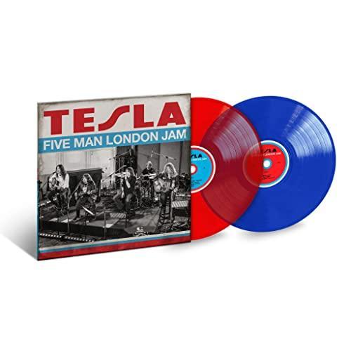 Tesla - Five Man London Jam (Clear Red & Clear Blue Vinyl) (2 LP) - Joco Records
