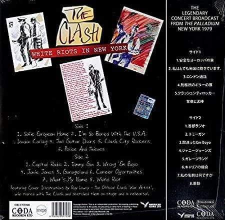 The Clash - White Riots In New York (Limited Edition Import, White Vinyl) (LP) - Joco Records