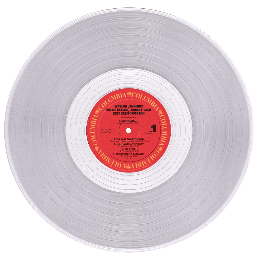 The Highwaymen - Highwayman (Limited Edition, Clear Vinyl) (LP) - Joco Records